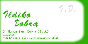 ildiko dobra business card